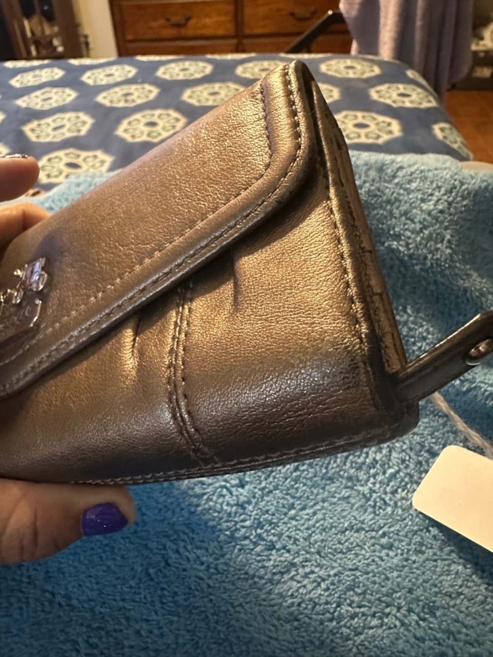 Coach Metallic Madison carriage wallet - Picture 10 of 10